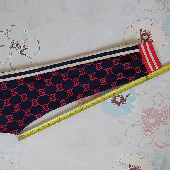 Gucci monogram red jacquard navy jogger - Picture 15 of 15
